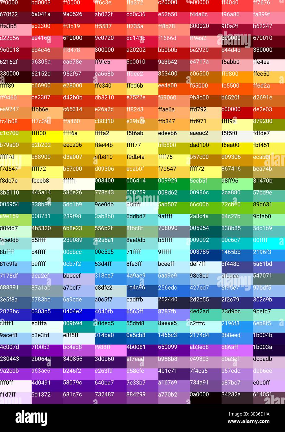 Monochromatic color palette - part 2 Stock Vector
