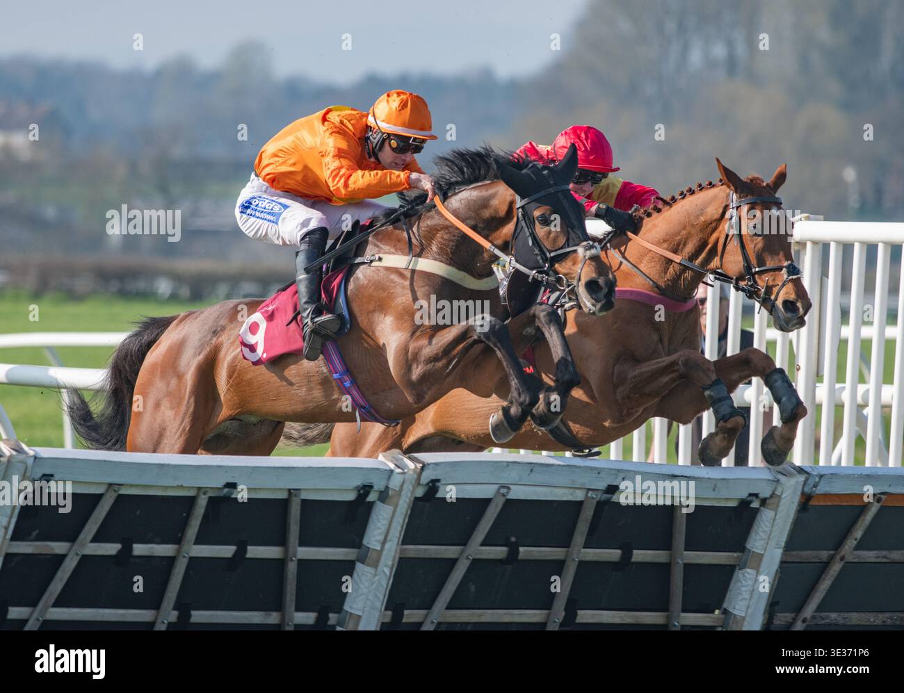 Bangor-On-Dee, United Kingdom. Saturday 21st March 2026. Thereyare and Charlie Todd win the Wrexham Lager Novices Handicap Hurdle for trainer Oliver Greenall & Josh Guerriero and ownerRocket & Stan, Coxon, Hadfield & Stott Credit JTW Equine Images / 17�Թ����� Live News Stock Photo
