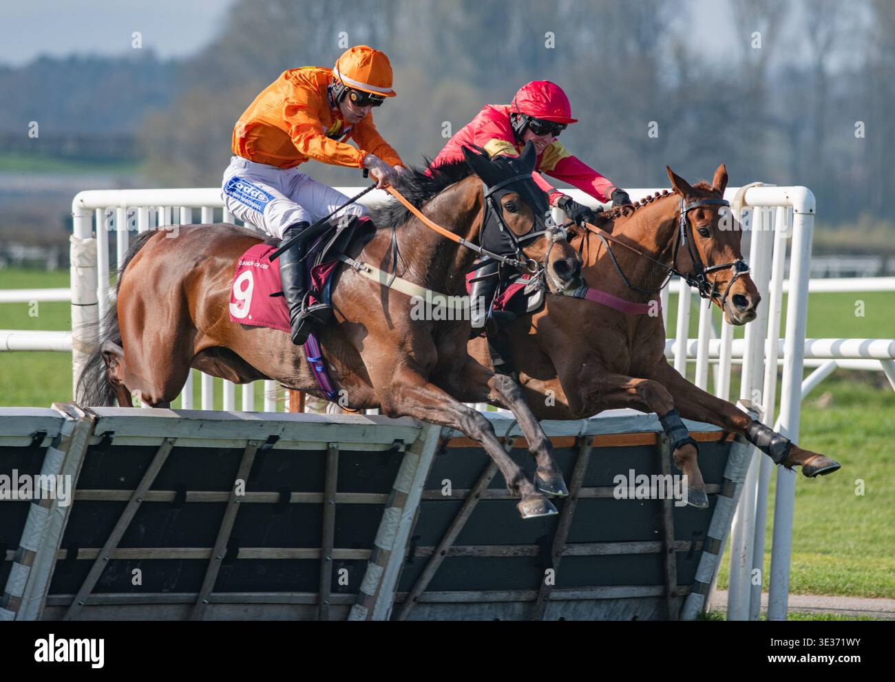 Bangor-On-Dee, United Kingdom. Saturday 21st March 2026. Thereyare and Charlie Todd win the Wrexham Lager Novices Handicap Hurdle for trainer Oliver Greenall & Josh Guerriero and ownerRocket & Stan, Coxon, Hadfield & Stott Credit JTW Equine Images / 17�Թ����� Live News Stock Photo