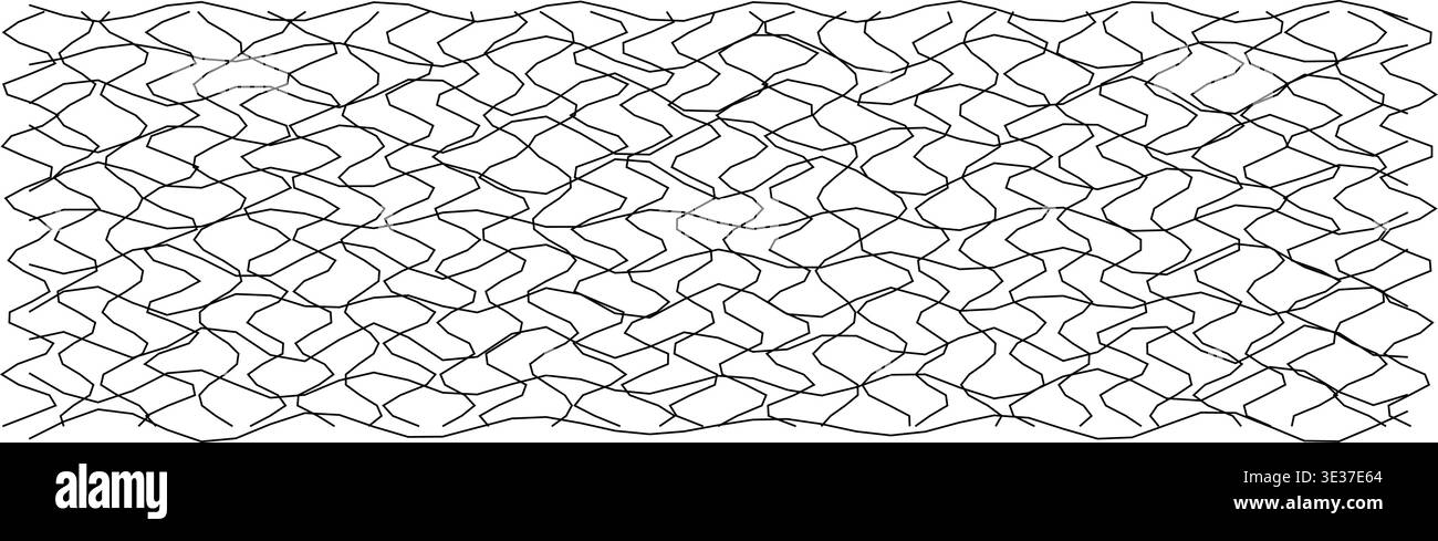 Abstract distorted grid pattern for creative design Stock Vector