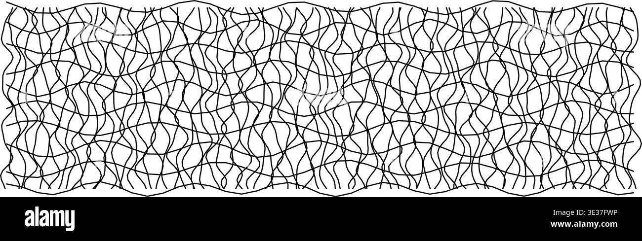 Abstract wavy grid pattern for creative designs Stock Vector
