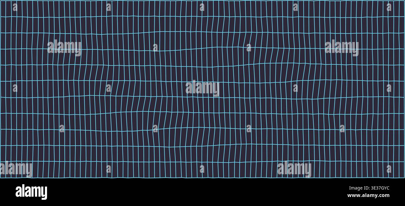 Abstract blue grid pattern on dark background Stock Vector