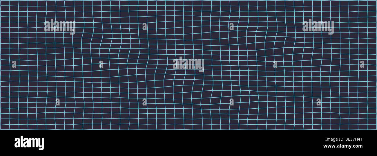 Dynamic blue grid pattern on dark background for design Stock Vector