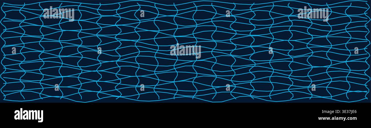 Abstract distorted grid pattern for creative design projects Stock Vector