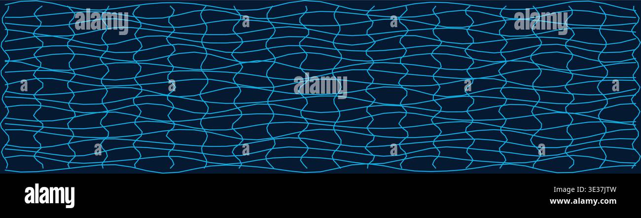 Abstract wavy distorted grid pattern for creative design Stock Vector