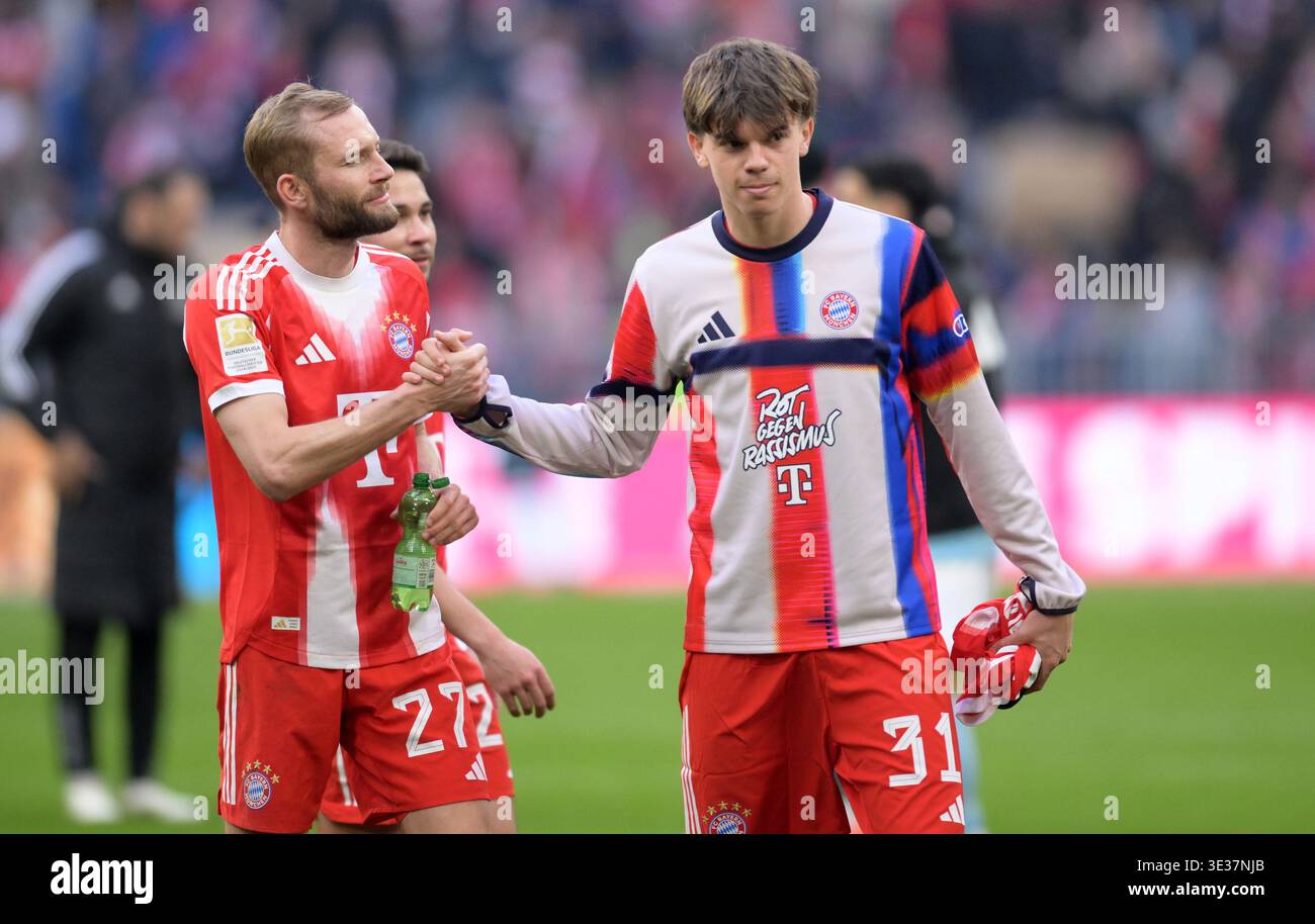 Della Rovere Shield Final celebration from the left: Konrad Laimer, Guido Della Rovere ...