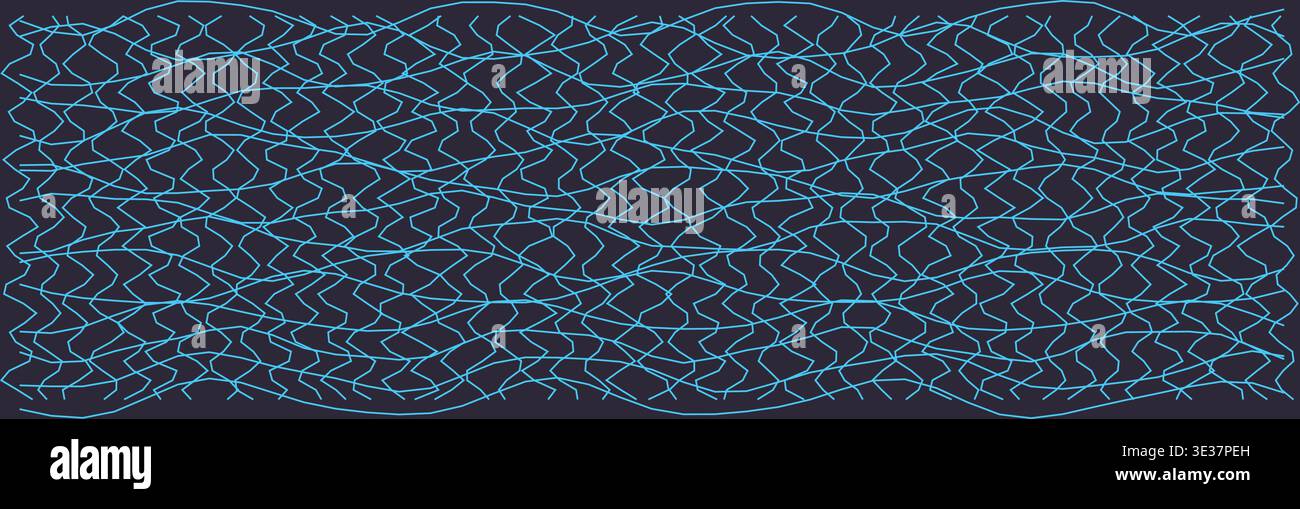 Abstract wavy grid pattern for creative digital design Stock Vector