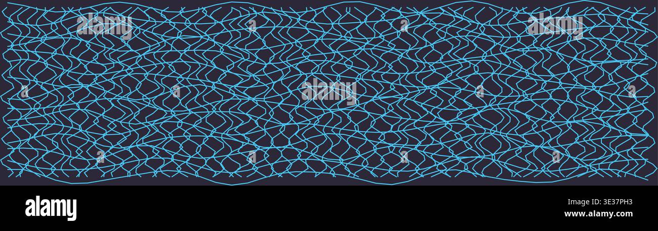 Abstract distorted grid pattern for creative design Stock Vector