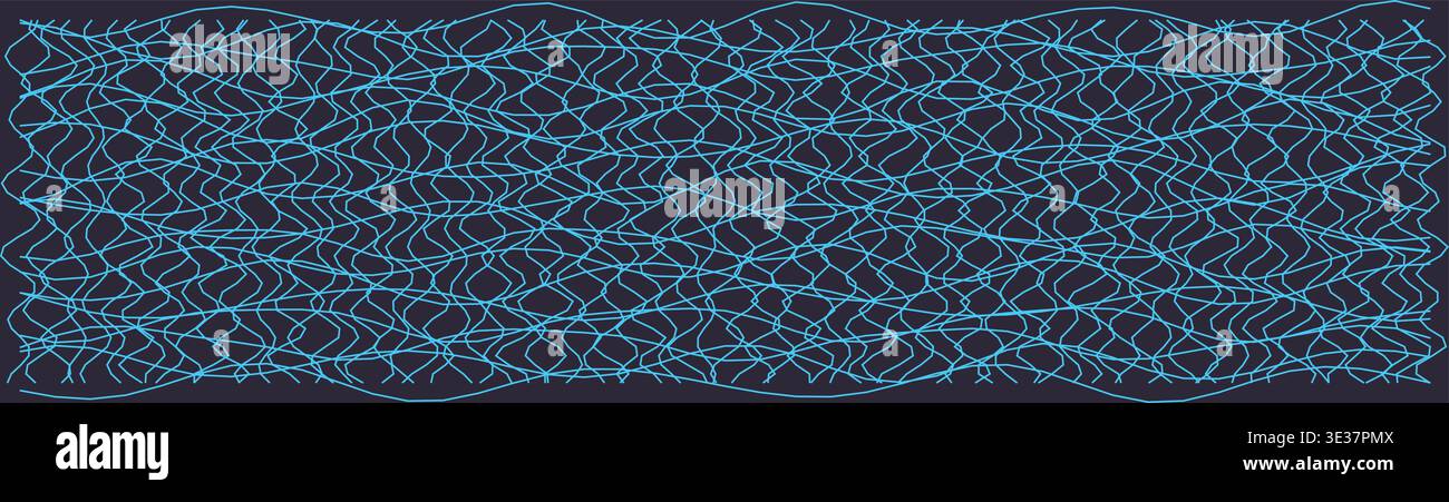 Wavy distorted grid pattern for modern design projects Stock Vector