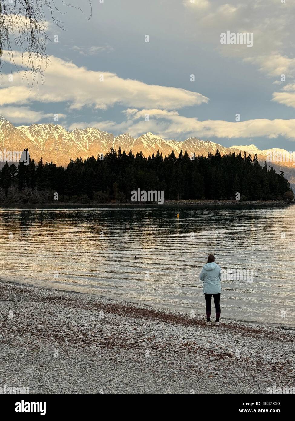 Lake at the remarkables - Smartphone Captured Stock Image
