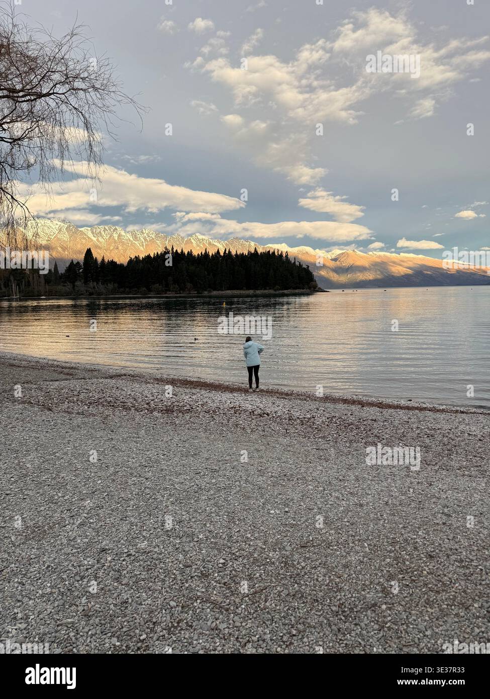 Lake at the remarkables - Smartphone Captured Stock Image