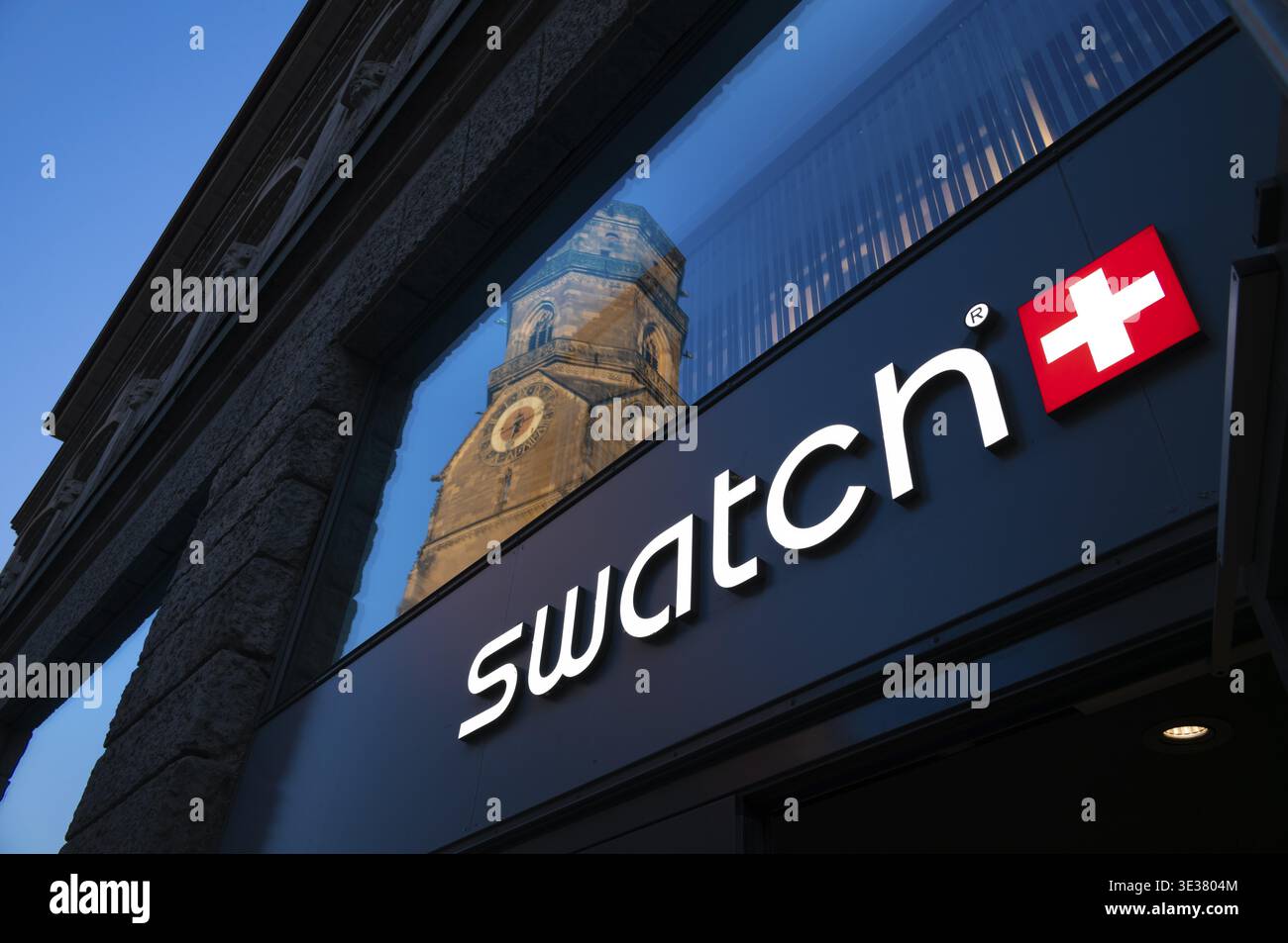 Swatch logo hi-res stock photography and images - Alamy