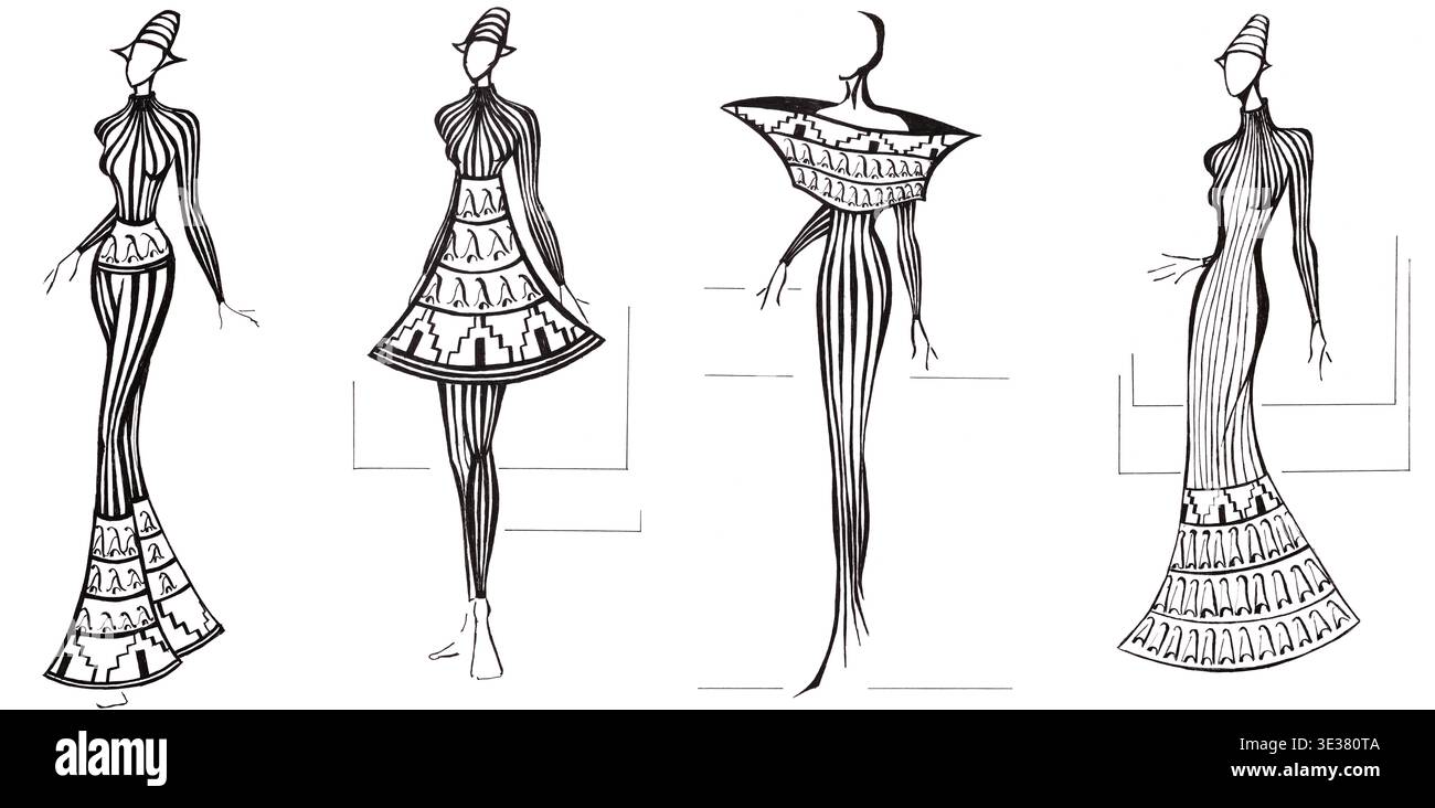 fashion model dress drawing Working in a new fashion sketch.. So happy to be sketching again The original reference: Ai design for Pinterest (name ??) Illustrator: @fashion8art A.Gj #AGjfashion8art #AGjfashion8artillustrations #AGjfashion8artdesings