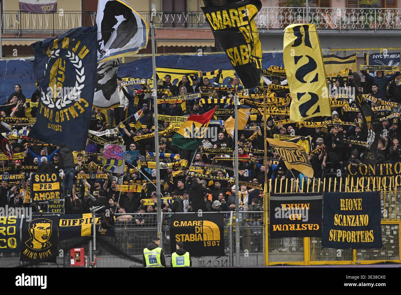 Castellamare di Stabia, Italy , 21 March 2026 supporter Juve Stabia during the Serie BKT match between SS Juve Stabia vs Spezia Calcio :Agostino Gemito/ Alamy Live News Stock Photo
