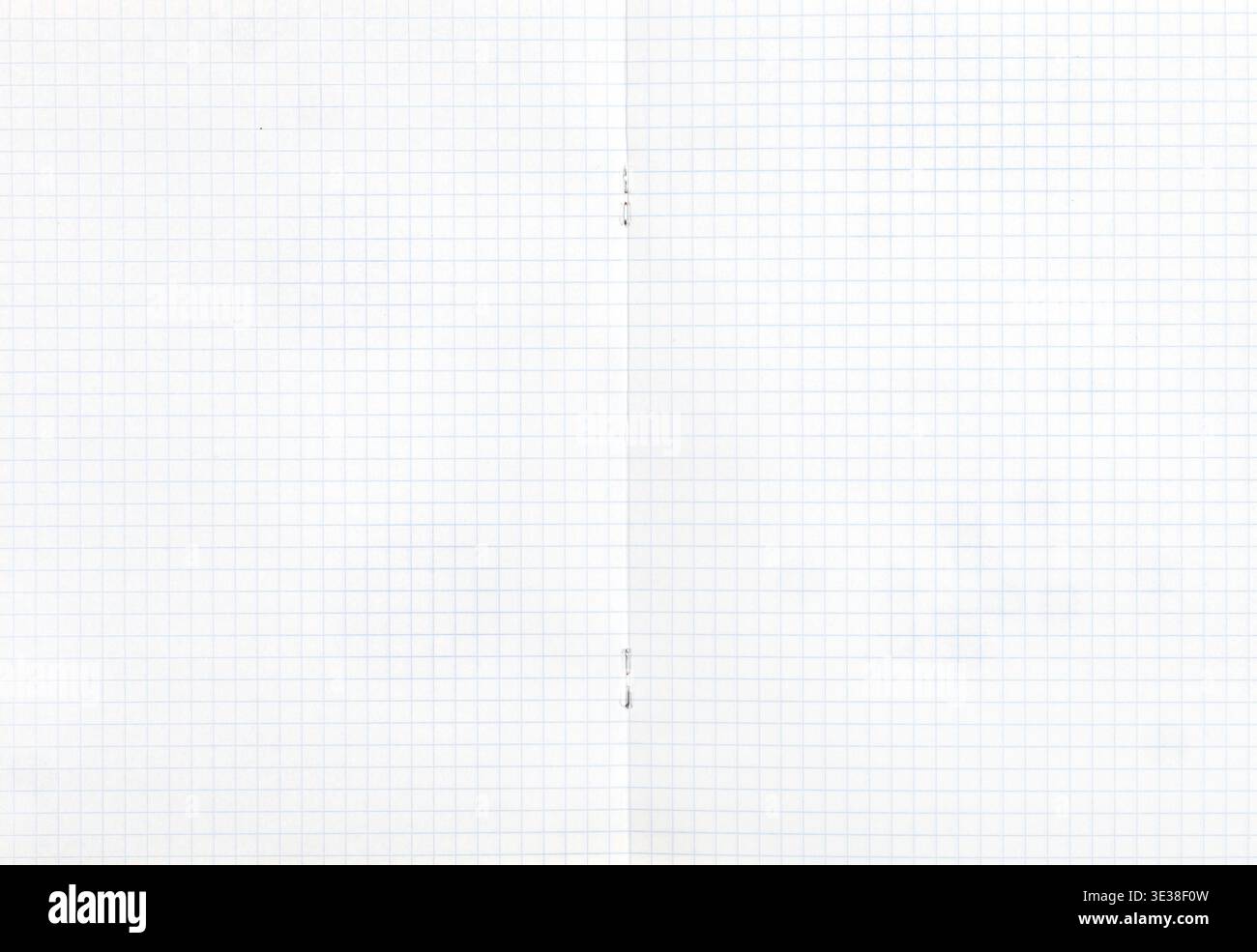 Background from notebook squared double-page spread Stock Photo