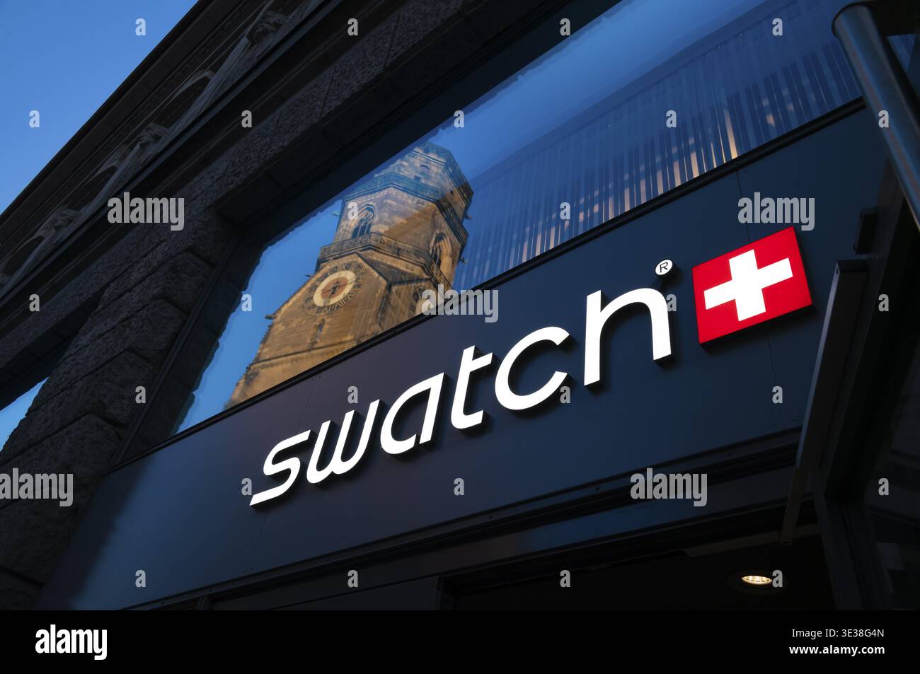 Swatch logo hi-res stock photography and images - Alamy