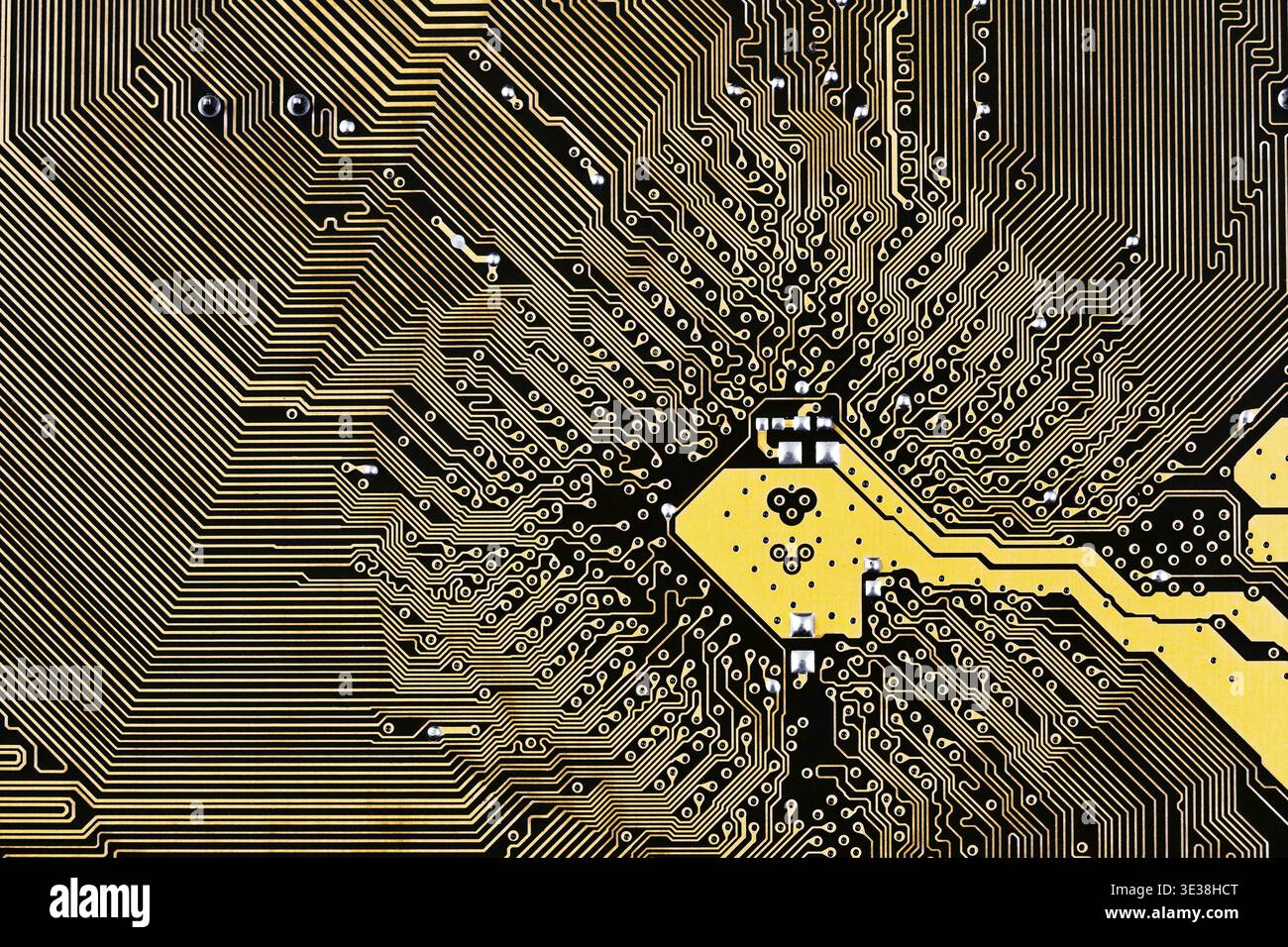 Computer circuit board background close up Stock Photo