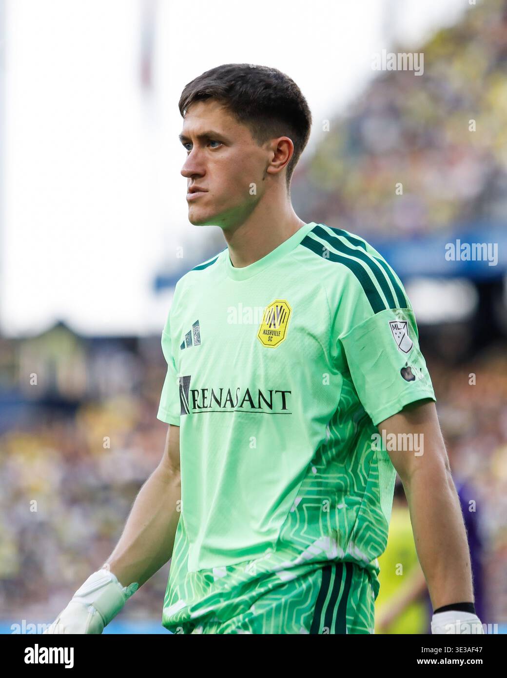 Brian Shrake Nashville SC goalkeeper Brian Schwake (99) during the match against ...