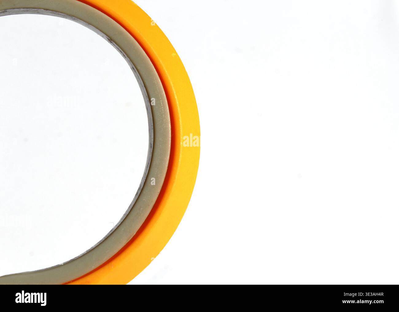 Orange and grey circles abstract background Stock Photo