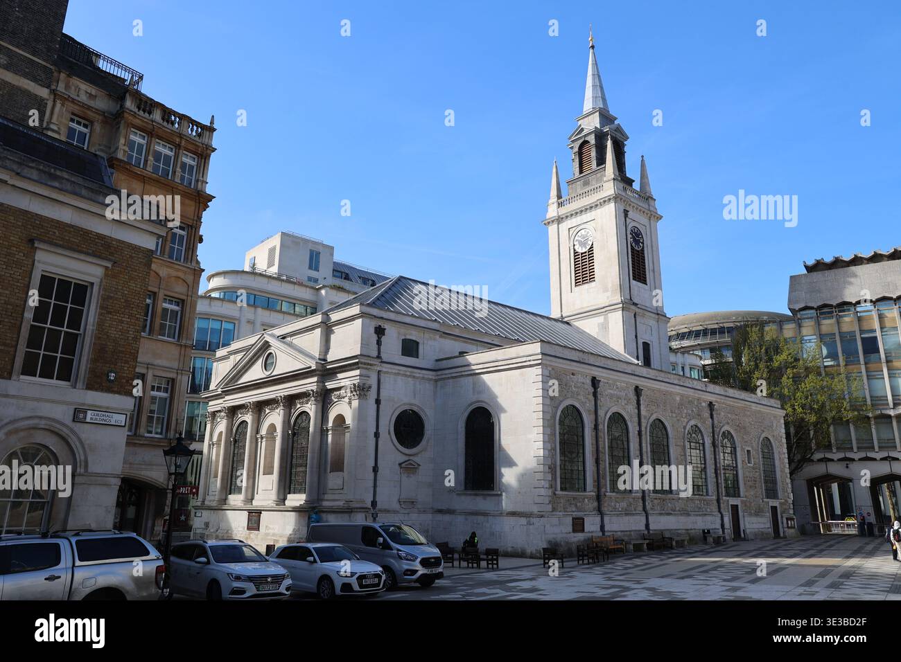 St Lawrence Jewry church in the City of London Stock Photo