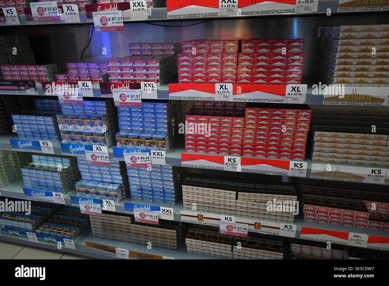 Duty free cigarettes hi-res stock photography and images