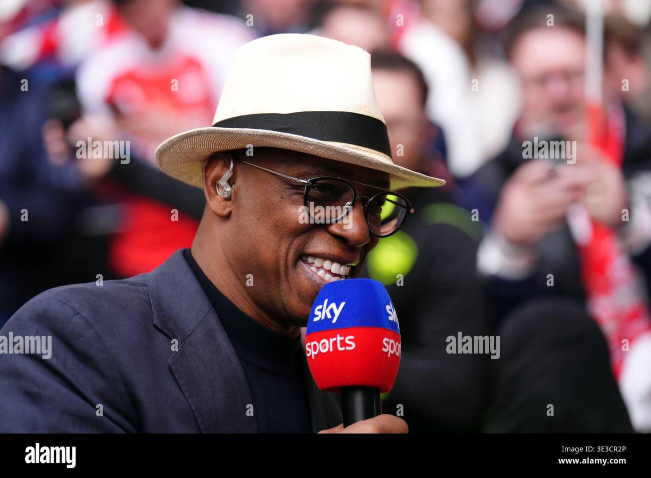 Former Arsenal player and Sky Sports pundit Ian Wright before the ...