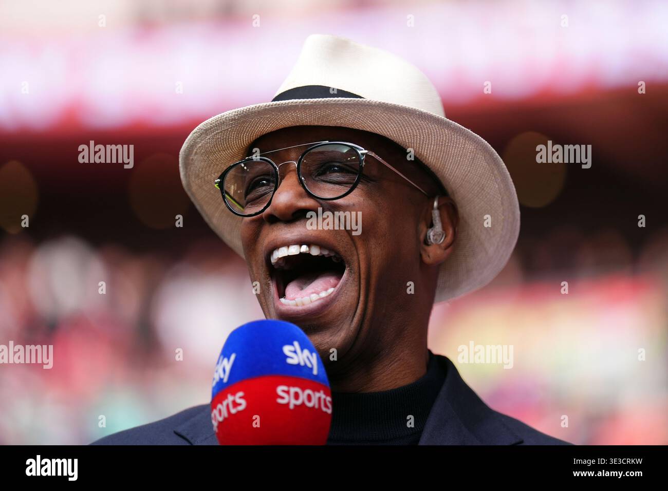 Former Arsenal player and Sky Sports pundit Ian Wright before the ...