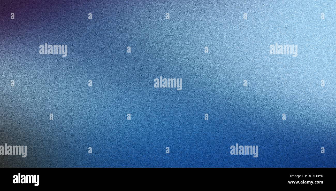 Grainy blue gradient creating noisy abstract background Stock Photo