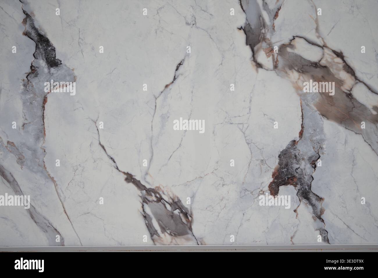 Gray and white marble surface in bright light Stock Photo