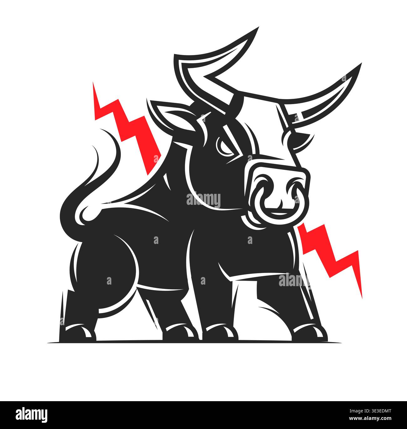 angry bull head mascot vector illustration Stock Vector Image & Art - Alamy
