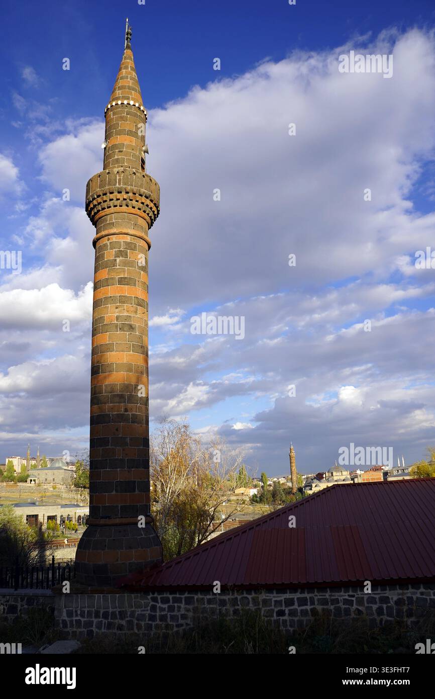 Kars Region Elevated view of Kars, Turkey, reveals the historic stone architecture ...