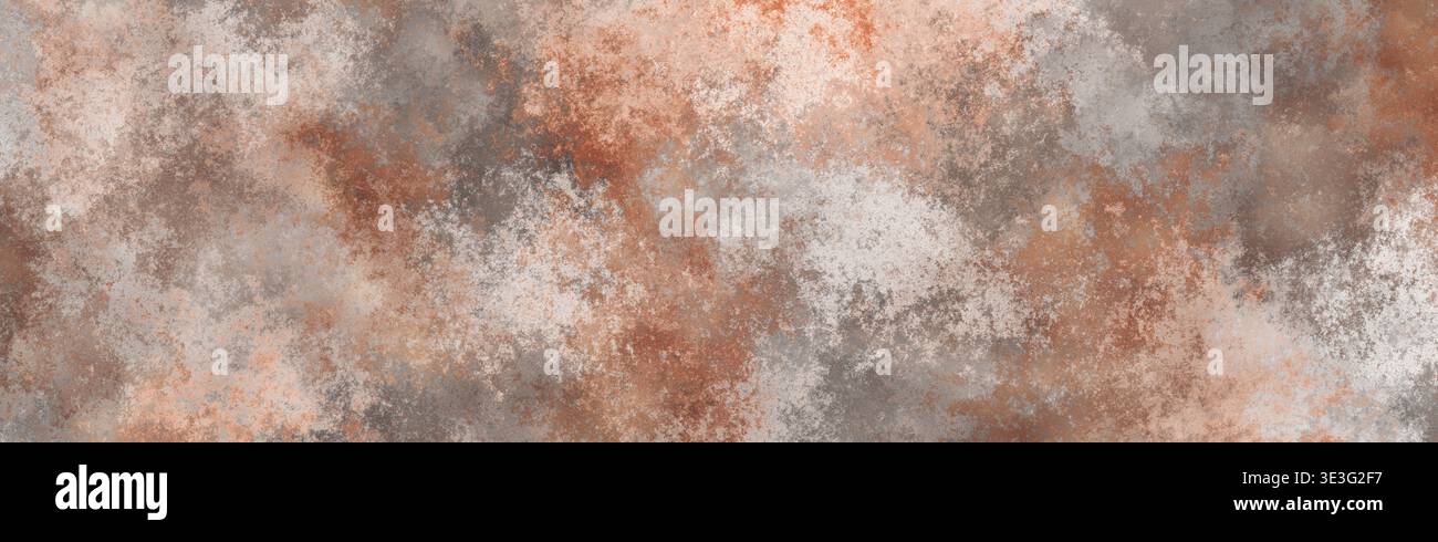 Abstract Beige Rust Grunge Wall Texture Background with Weathered Plaster Stock Photo