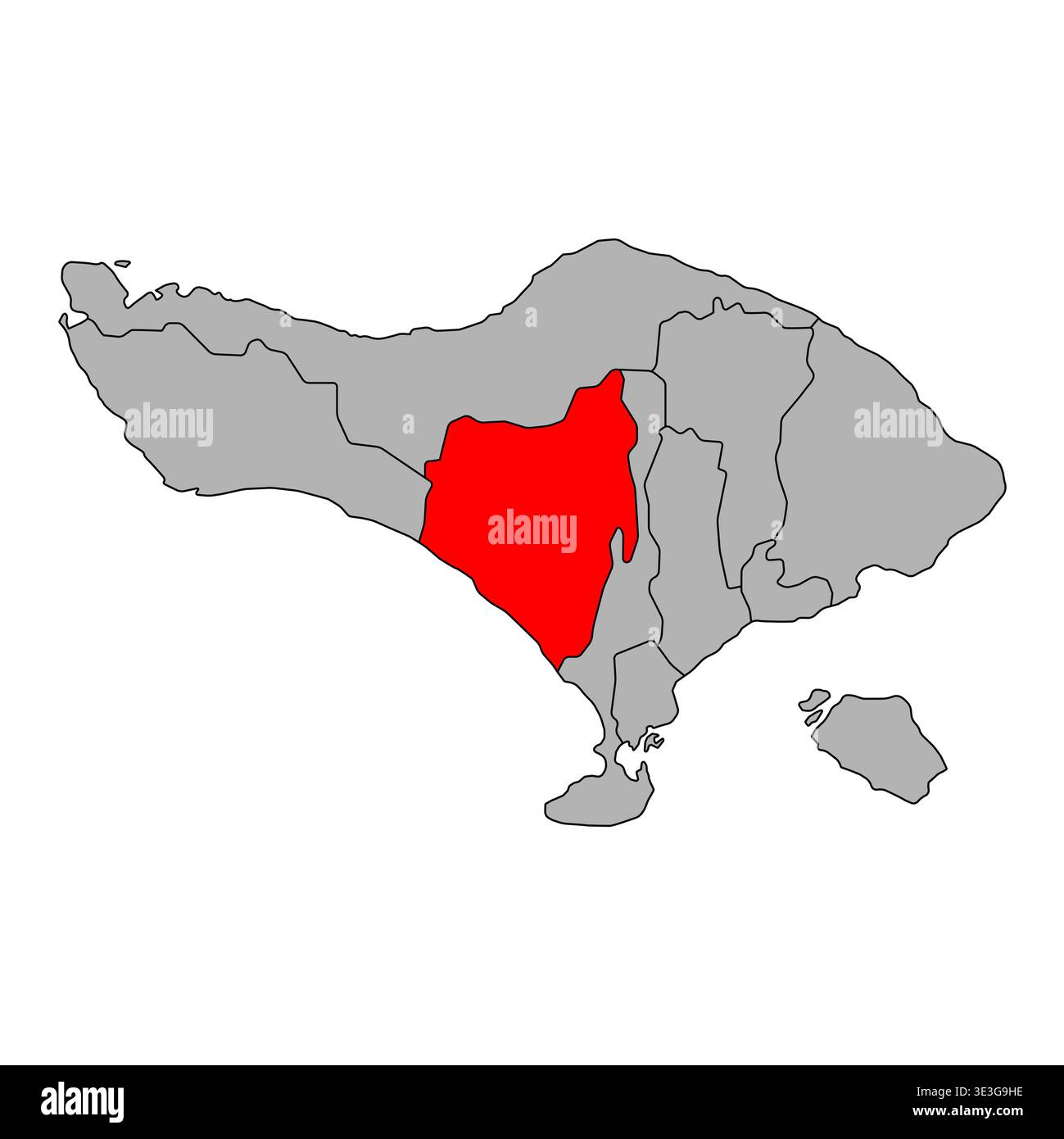 Tabanan silhouette map hi-res stock photography and images - Alamy