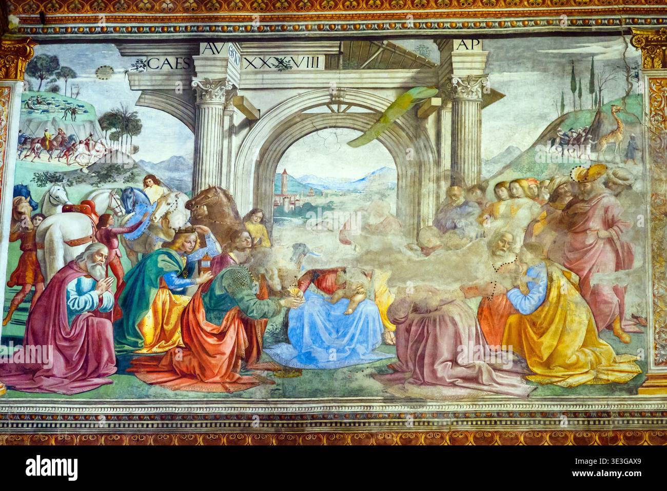 Adoration of the Magi (scenes from the life of the Virgin) by Domenico ...