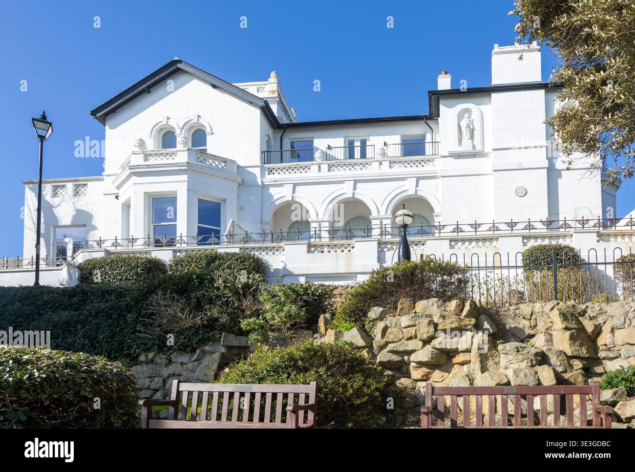 South Beach Mansion, Italianate architectural style c 1860, Felixstowe, Suffolk, England, UK Stock Photo