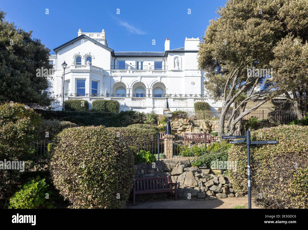 South Beach Mansion, Italianate architectural style c 1860, Felixstowe, Suffolk, England, UK Stock Photo