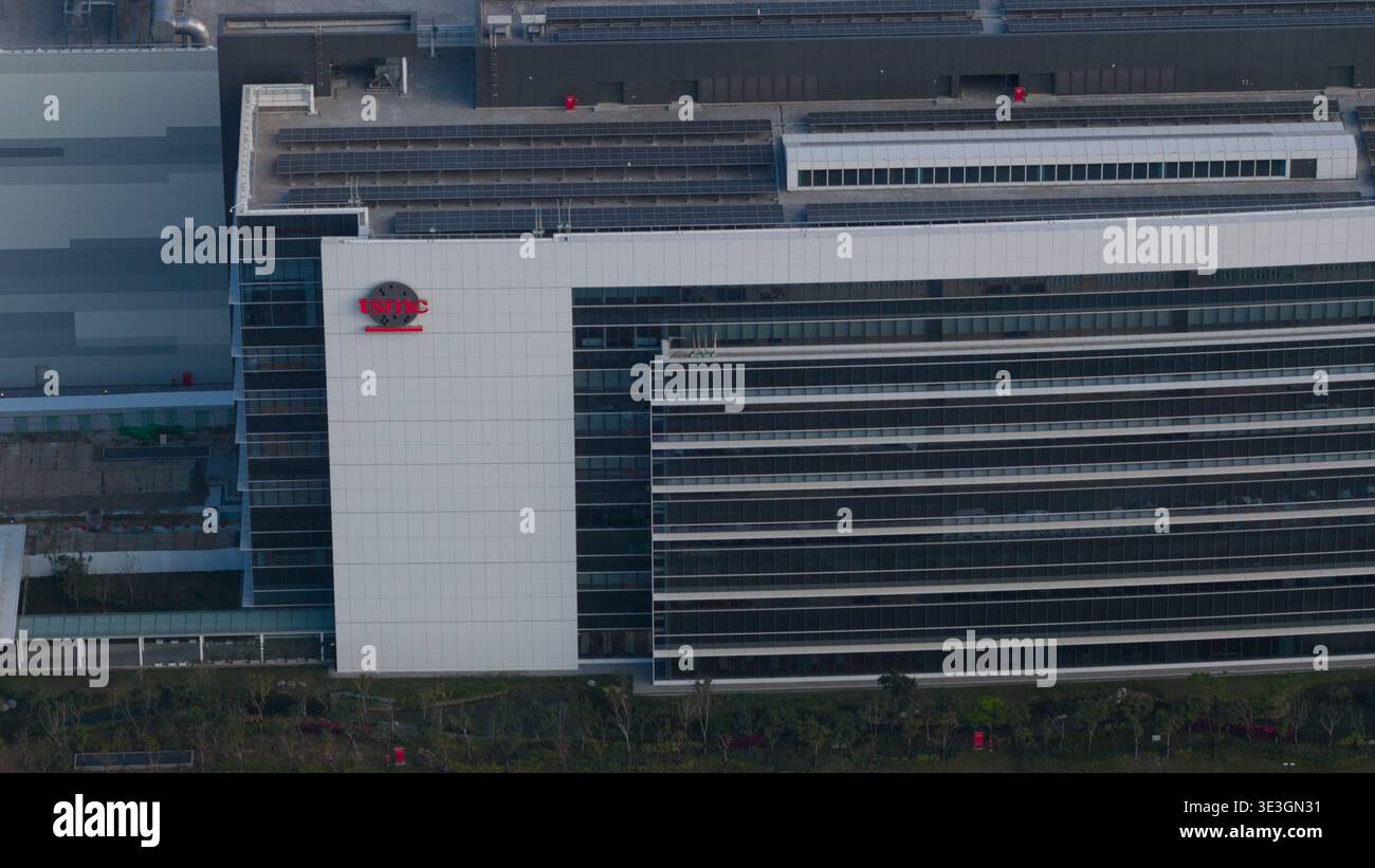 Aerial view tsmc semiconductor manufacturing hi-res stock photography ...