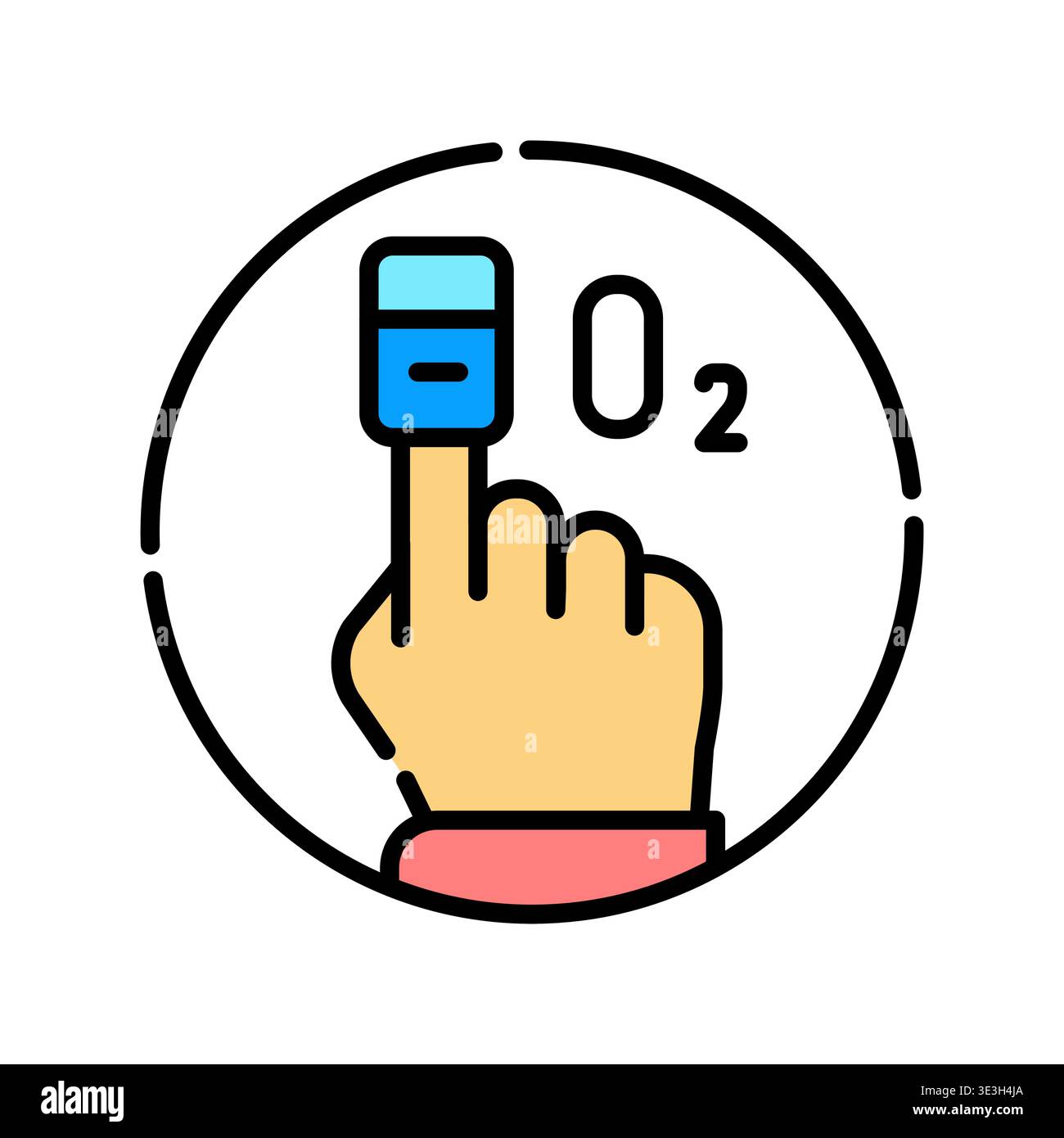 Blood oxygen level Stock Vector Images - Alamy
