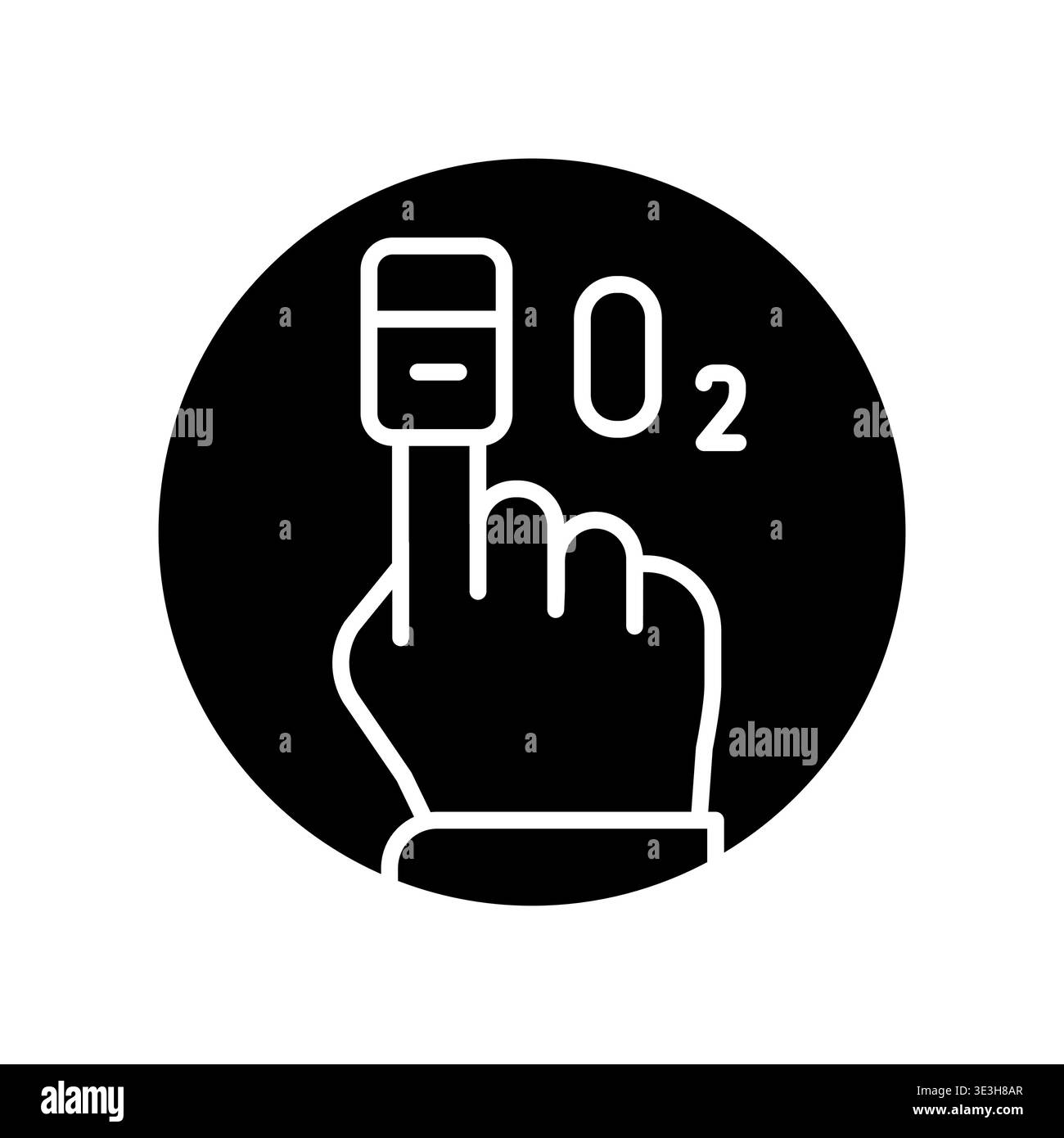 Oxygen Saturation Icon Professional UI Symbol for SpO2 Blood Oxygen ...