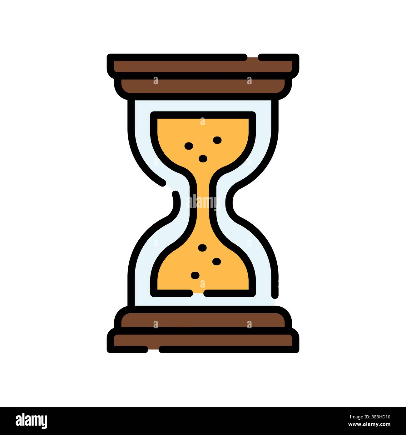 desk lamp color line icon. Vector isolated element. Editable stroke. Stock Vector