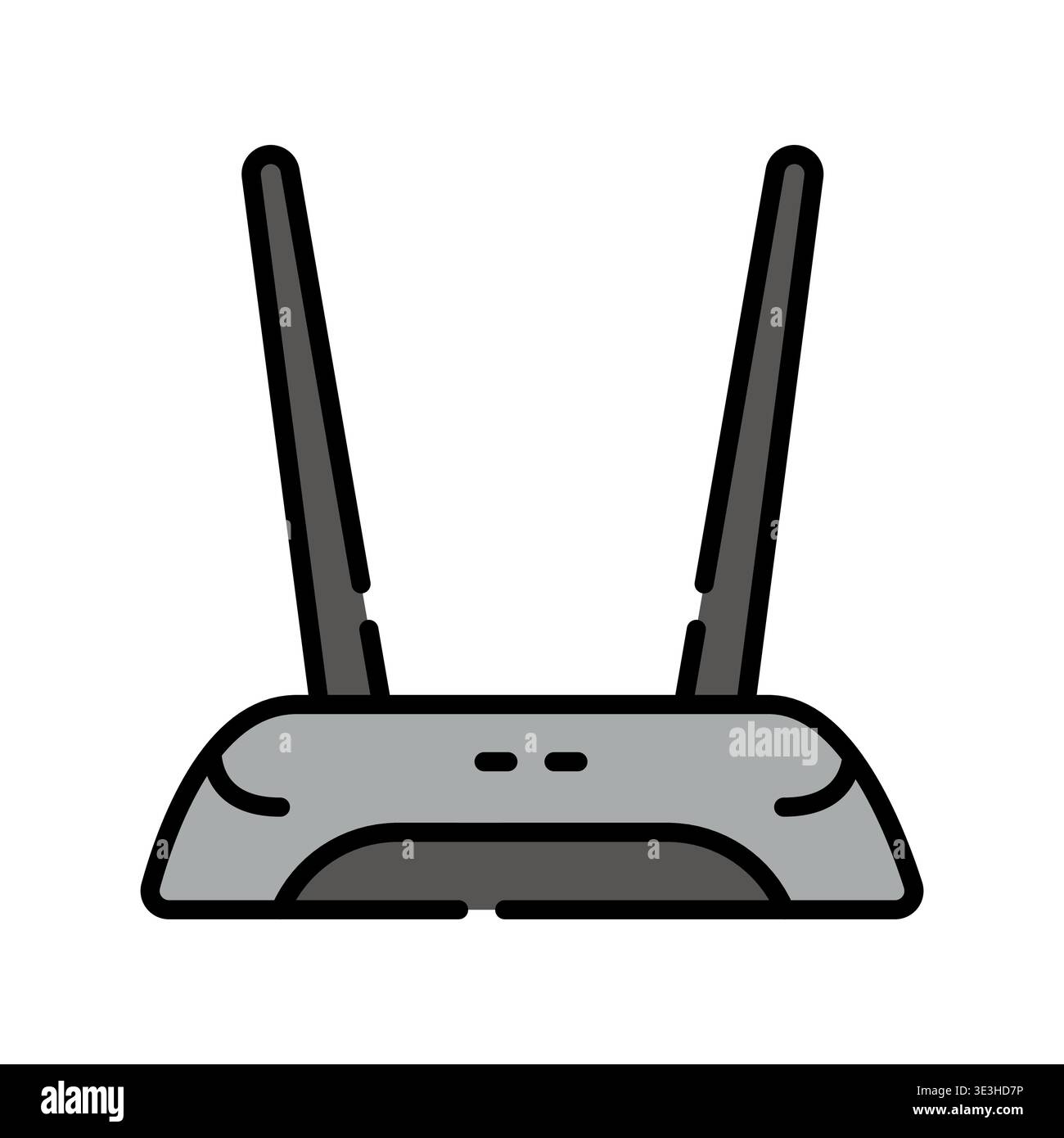 router color line icon. Vector isolated element. Editable stroke. Stock Vector