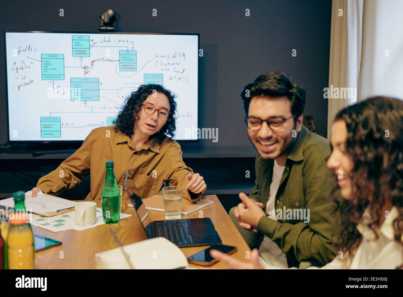 Creative Team Session, Team Collaborates Passionately On Visual Concepts And Prototypes Together Stock Photo