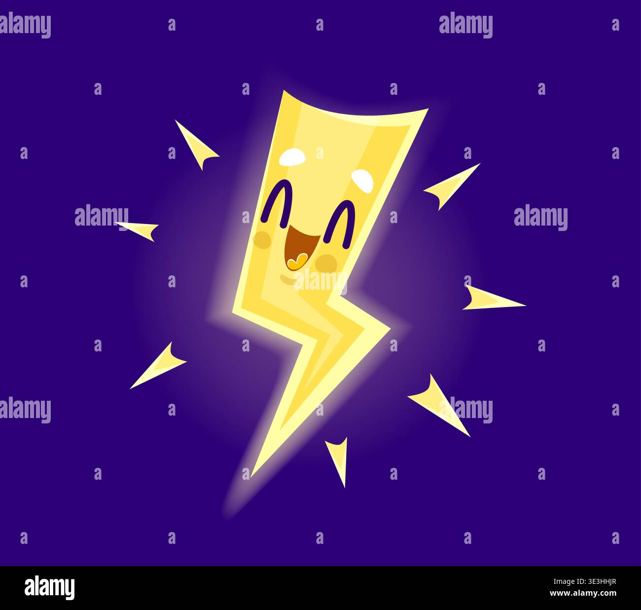Cartoon funny weather lightning bolt character Stock Vector Image & Art ...