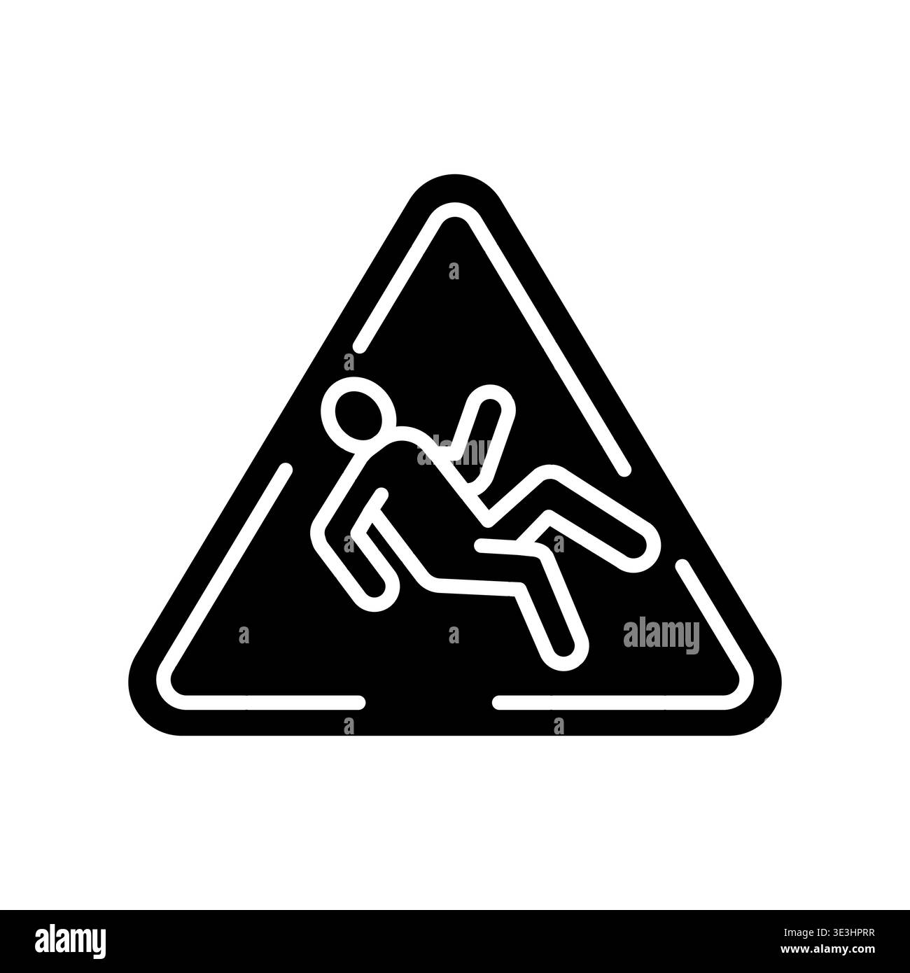 Slips Trips and Falls Prevention Icon Professional UI Symbol for ...