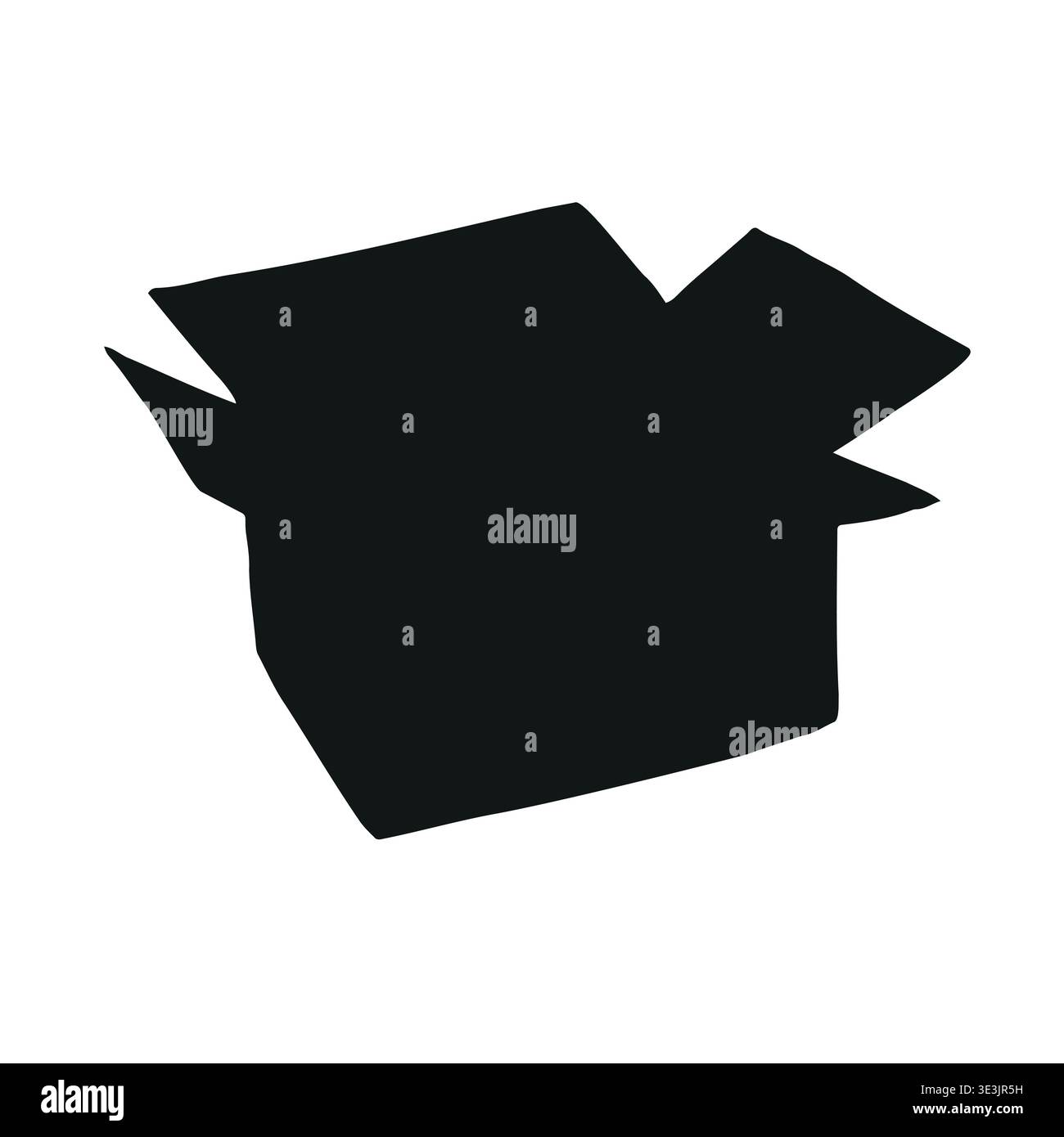 Vector hand drawn sketch doodle box Stock Vector
