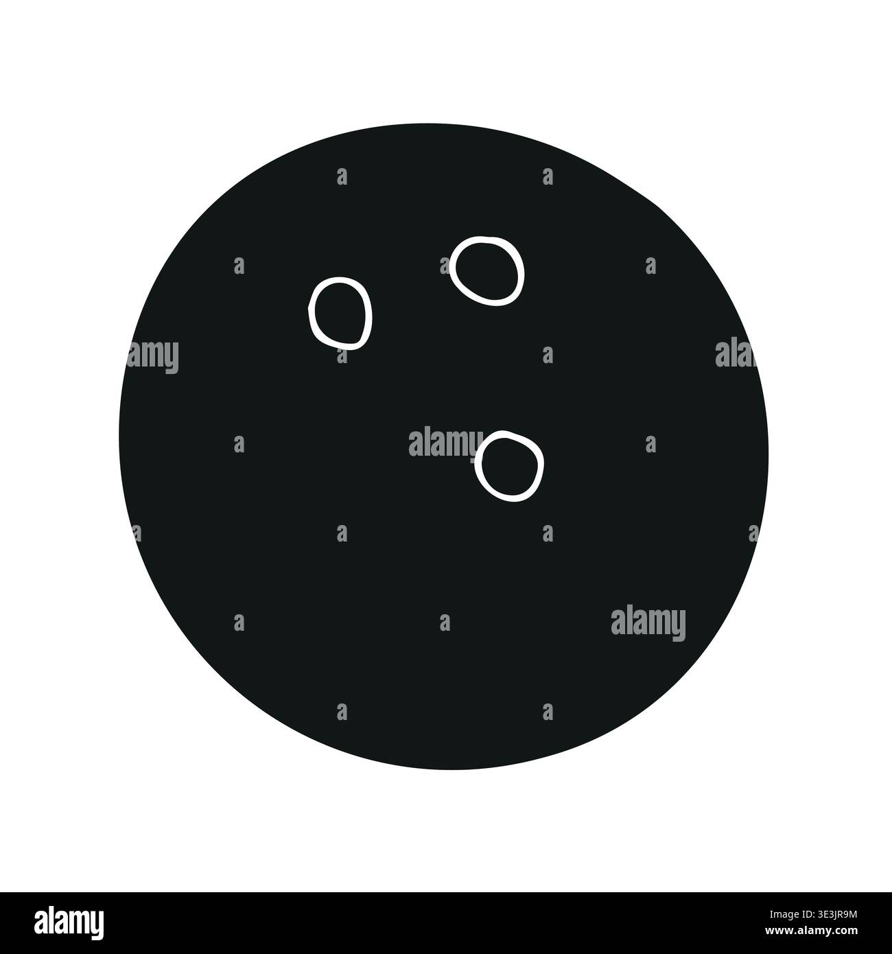 Vector hand drawn sketch doodle bowling ball Stock Vector