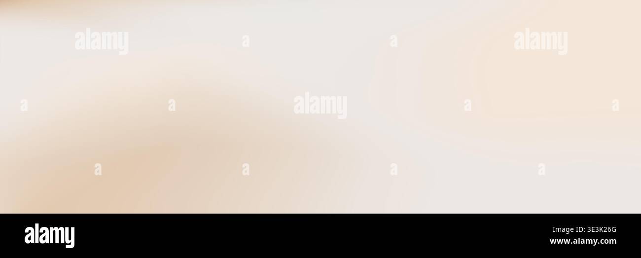 Light beige gradient background. Light brown cream bg. Abstract gradient ivory color backdrop. Simple smooth beige wallpaper. Soft sepia pearl texture Stock Vector