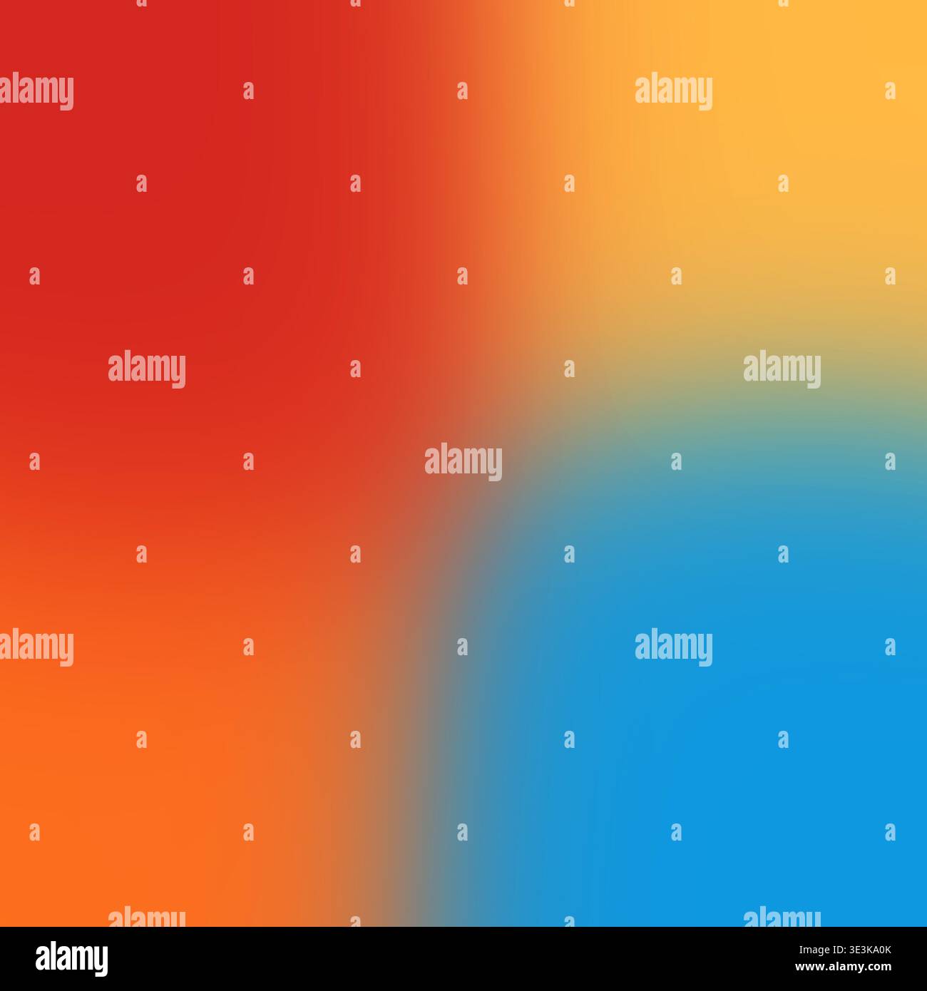Abstract colorful gradient background with warm red-orange and cool blue tones for design Stock Photo