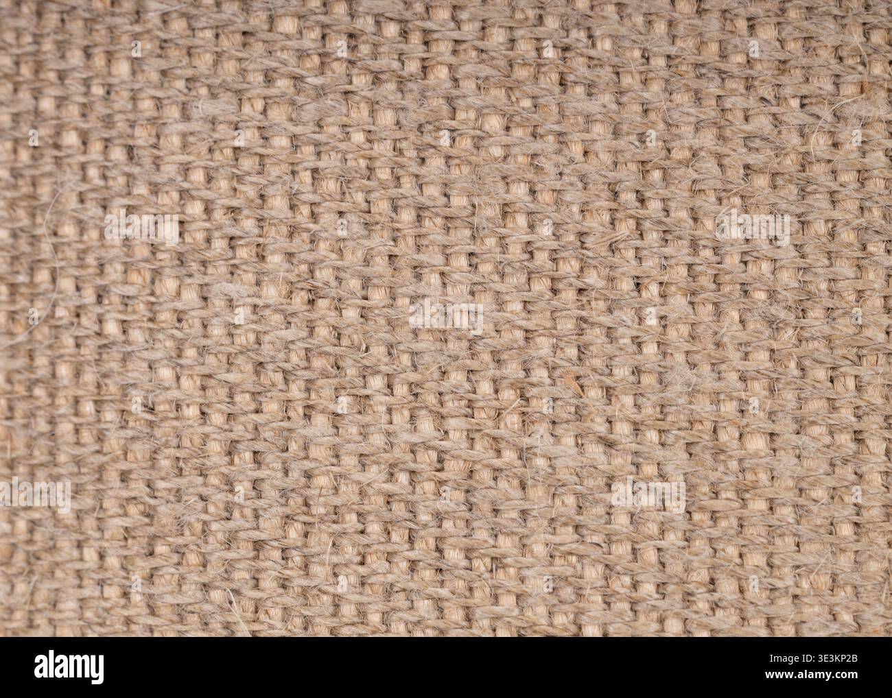 Close Up Brown Burlap Fabric Surface Stock Photo