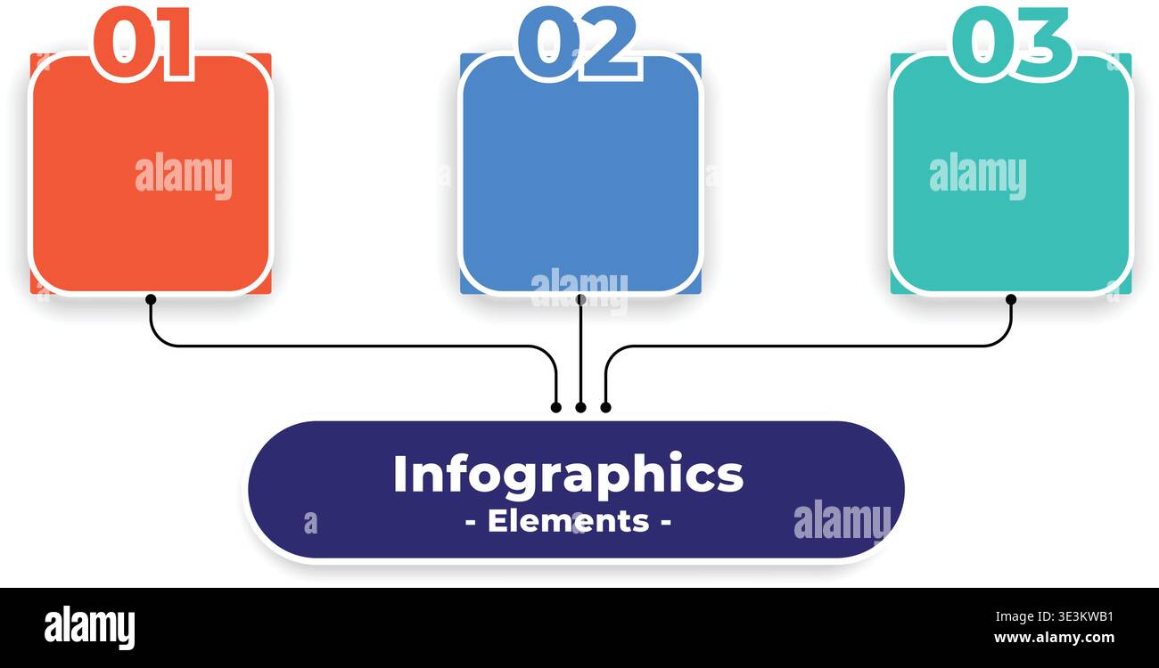 3 Point Process Flow Infographics Three Step Infographic Process Diagram Stock Vector Image & Art - Alamy